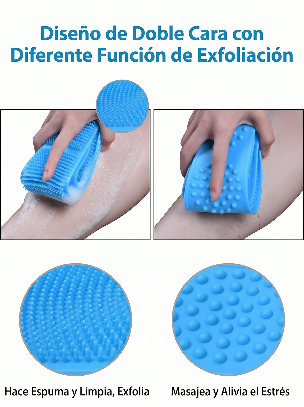 Cepillo de ducha exfoliante